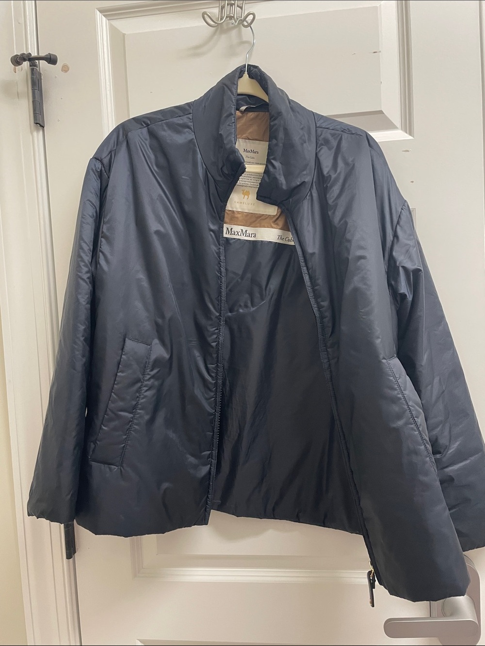 MaxMara Navy Lightweight Puffer Jacket